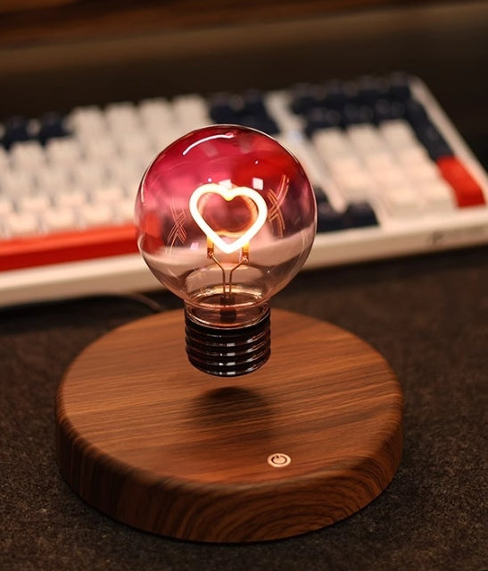Magnetic Levitation Lamp Heart Shape Bulb