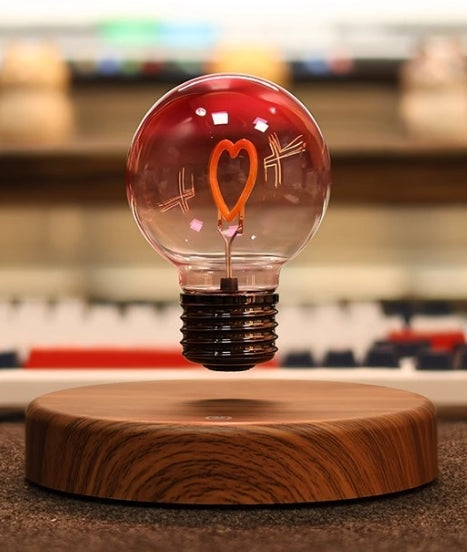 Magnetic Levitation Lamp Heart Shape Bulb