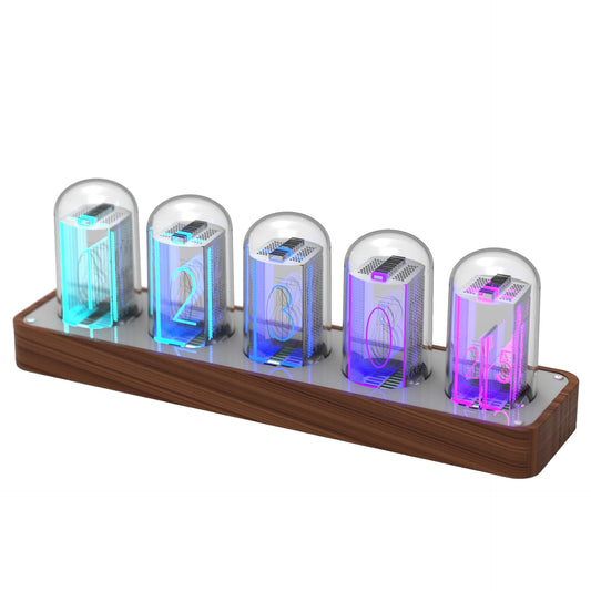 Nixie Tube Clock Digital Timer, Support Wi-Fi Time SYNC,12/24H Display