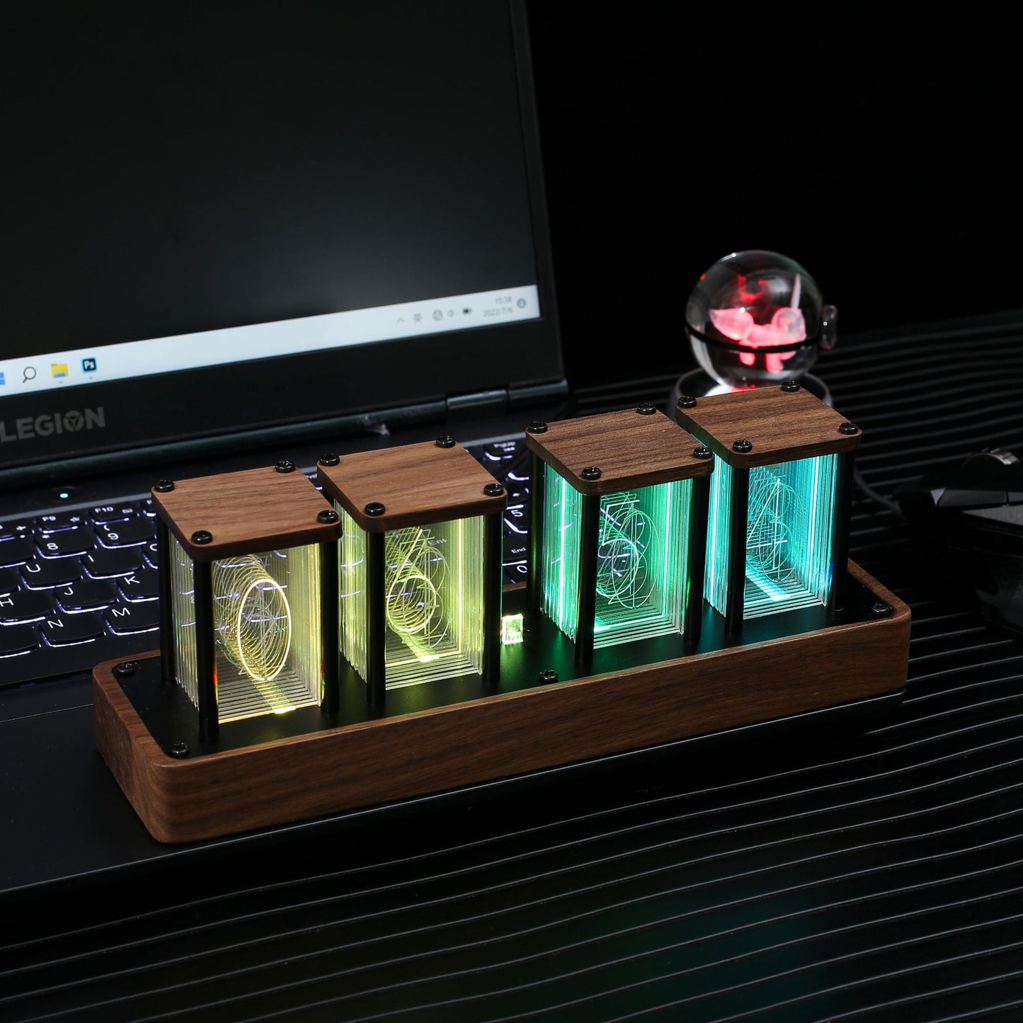 Nixie Tube Clock Digital Timer, Support Wi-Fi Time SYNC,12/24H Display