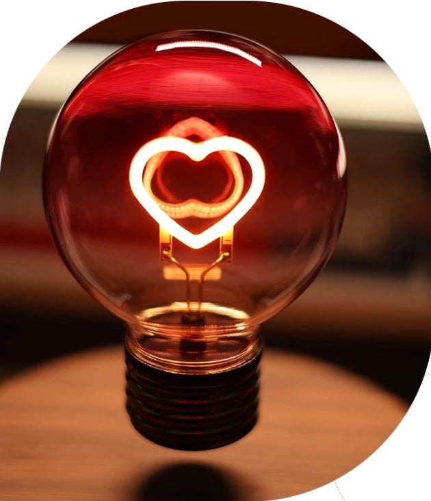 Magnetic Levitation Lamp Heart Shape Bulb