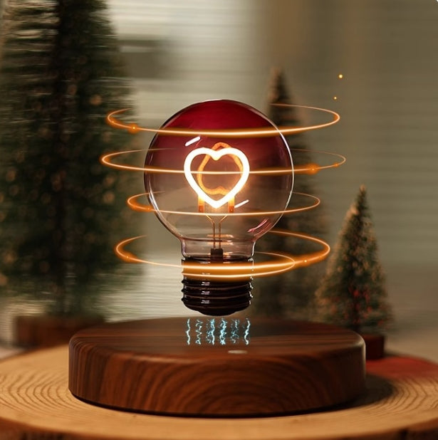 Magnetic Levitation Lamp Heart Shape Bulb