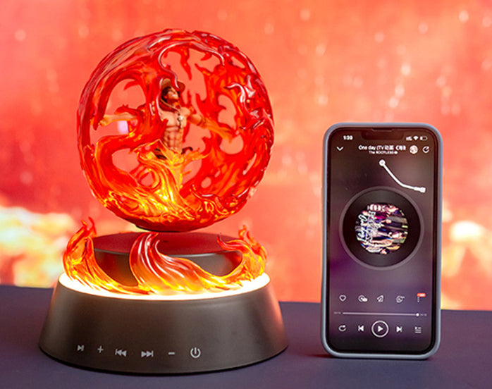 Maglev Action Figure Ace Bluetooth Speaker Night Light