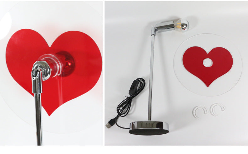 Heart Shape Light with USB Powered Red