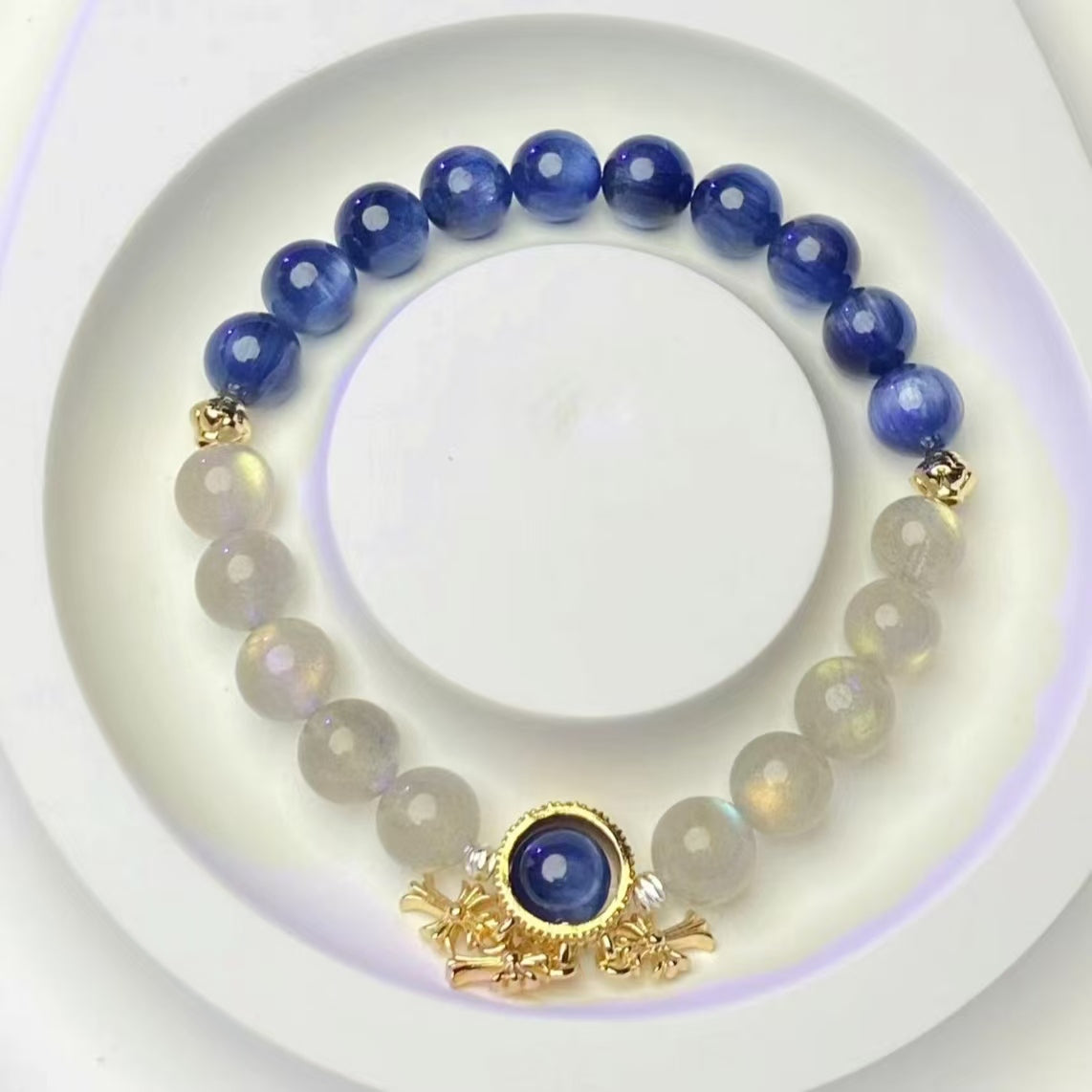 Kyanite + Moonstone Bracelet