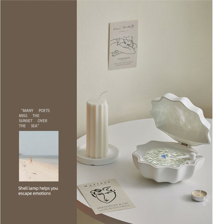 Seashell Bluetooth Speaker & Night Light: 3-in-1 Relaxation Companion with 7 Colors + White Noise