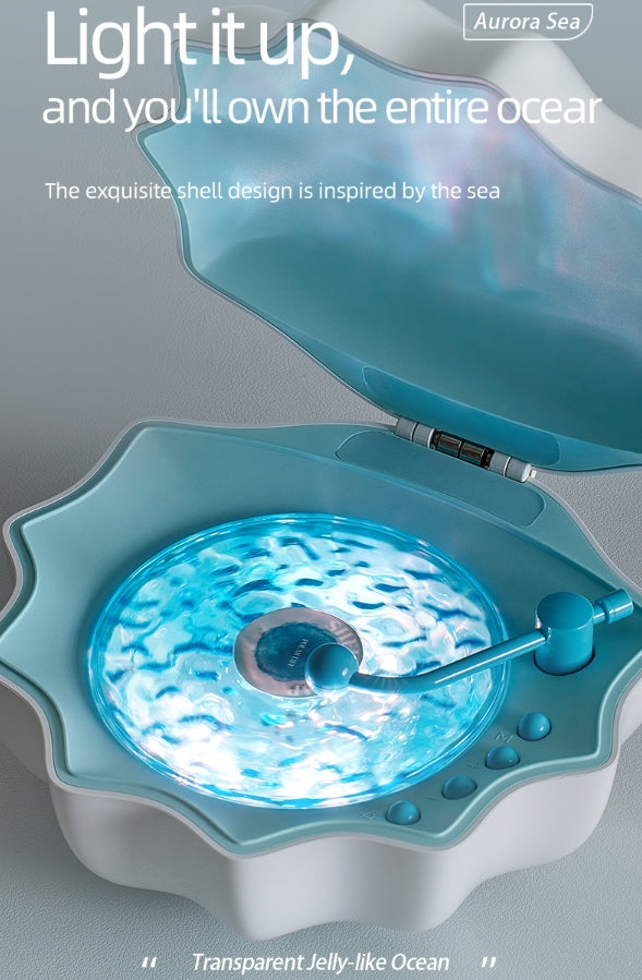 Seashell Bluetooth Speaker & Night Light: 3-in-1 Relaxation Companion with 7 Colors + White Noise