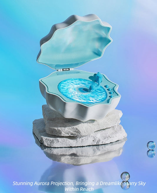 Seashell Bluetooth Speaker & Night Light: 3-in-1 Relaxation Companion with 7 Colors + White Noise